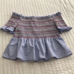 Off The Shoulder Ruffle Blouse